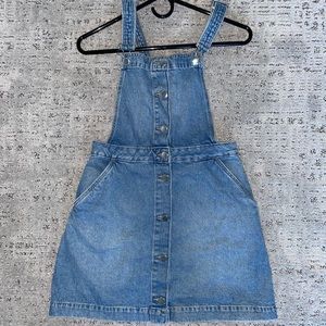 Overall denim dress